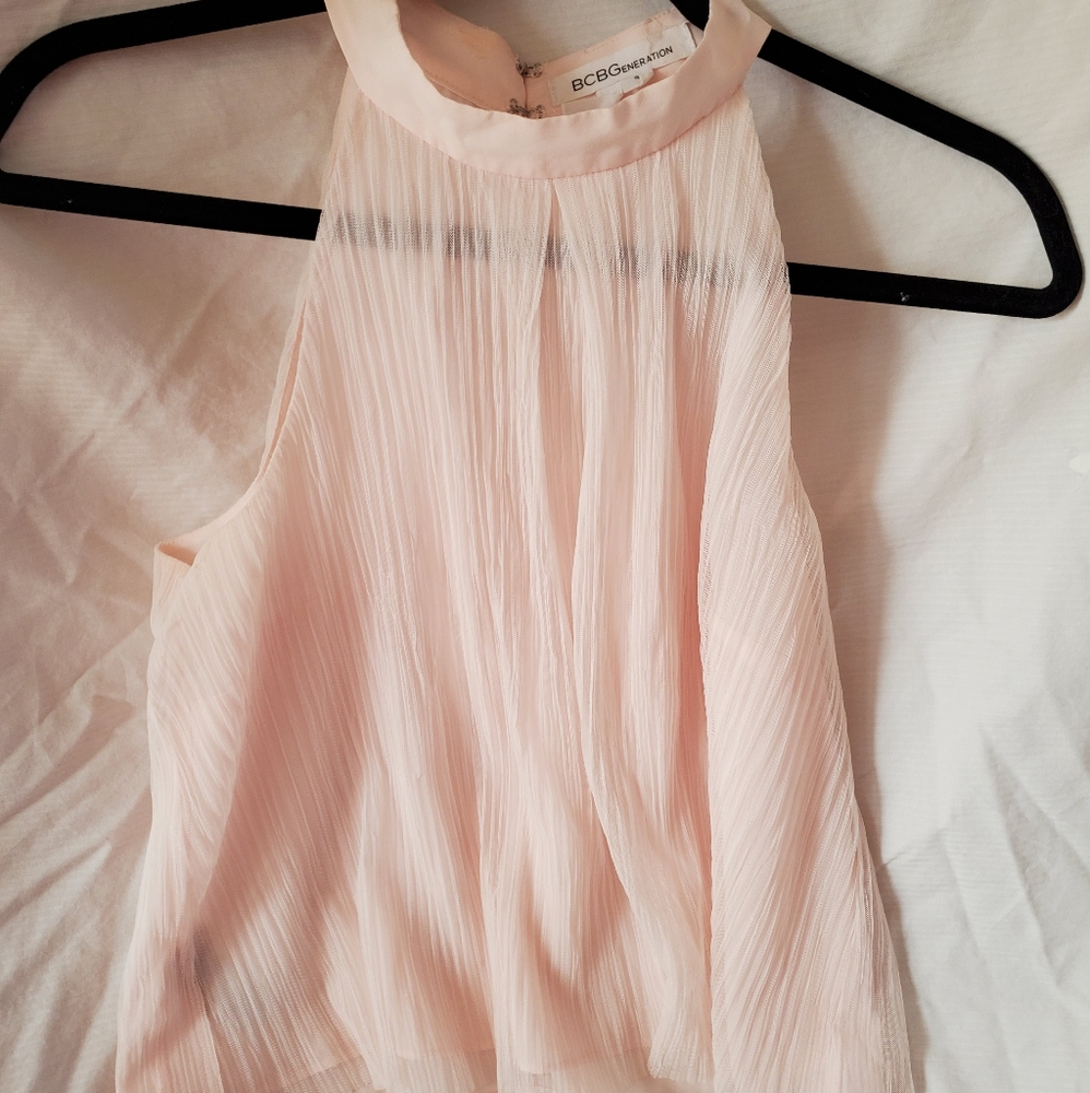 BCBG light pink blouse